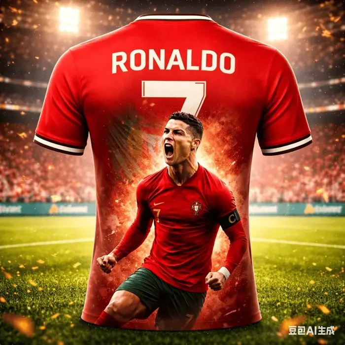 Tenue d'été à la mode pour enfants, imprimé 3D Ronaldo, maillot de football, T-shirt, séchage rapide