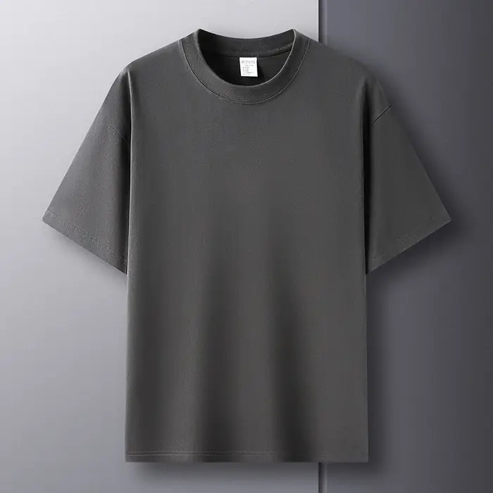 100% coton Été marque haut de gamme hommes manches courtes col rond Fashion Edition Type demi - manc