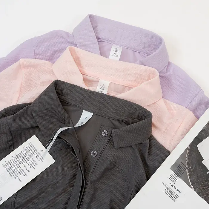 Polo à manches courtes pour femme