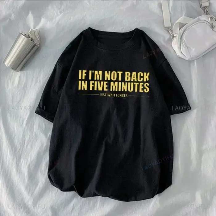 T-shirt unisexe "Si je ne suis pas de retour dans cinq apprentis"