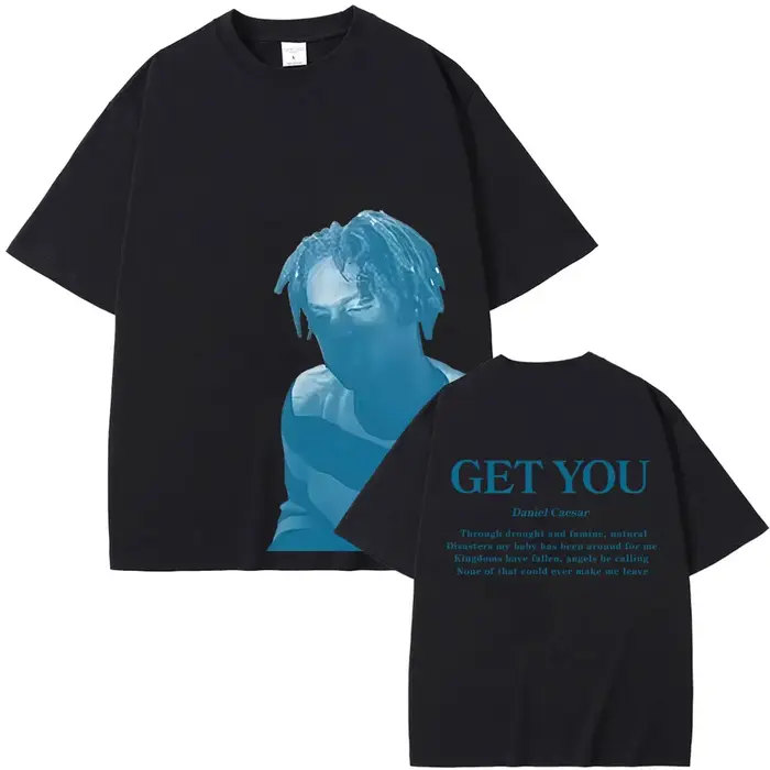 T-shirt Rapper Daniel Caesar Get You pour hommes et femmes, mode Hip Hop, musique Pop, T-shirts en c