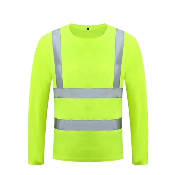 T-Shirts fluorescents haute visibilité pour hommes, chemises de sécurité réfléchissantes, séchage ra