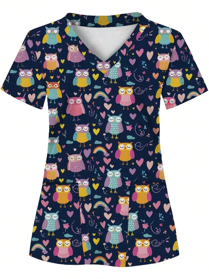 T-shirt d'été pour femme à col en V