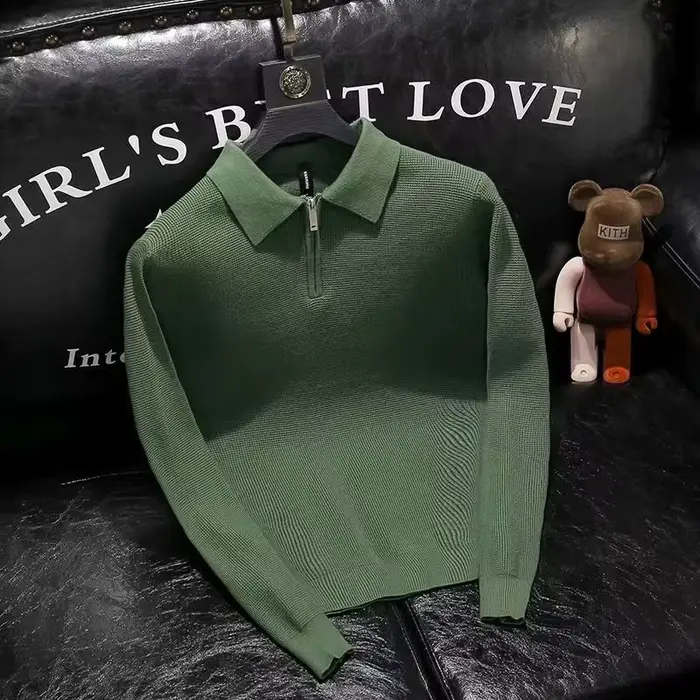 Polo à manches longues pour homme
