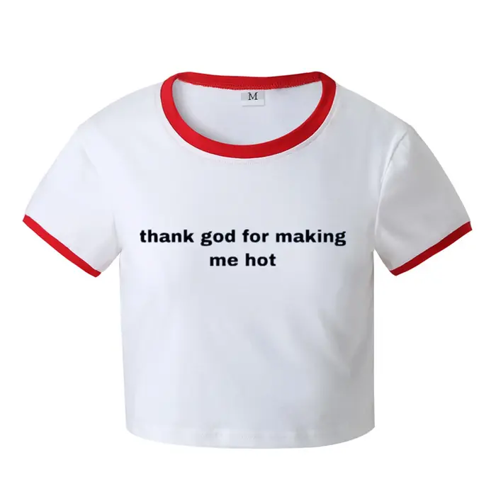 T-shirt en coton graphique Y2K inspiré des années 2000