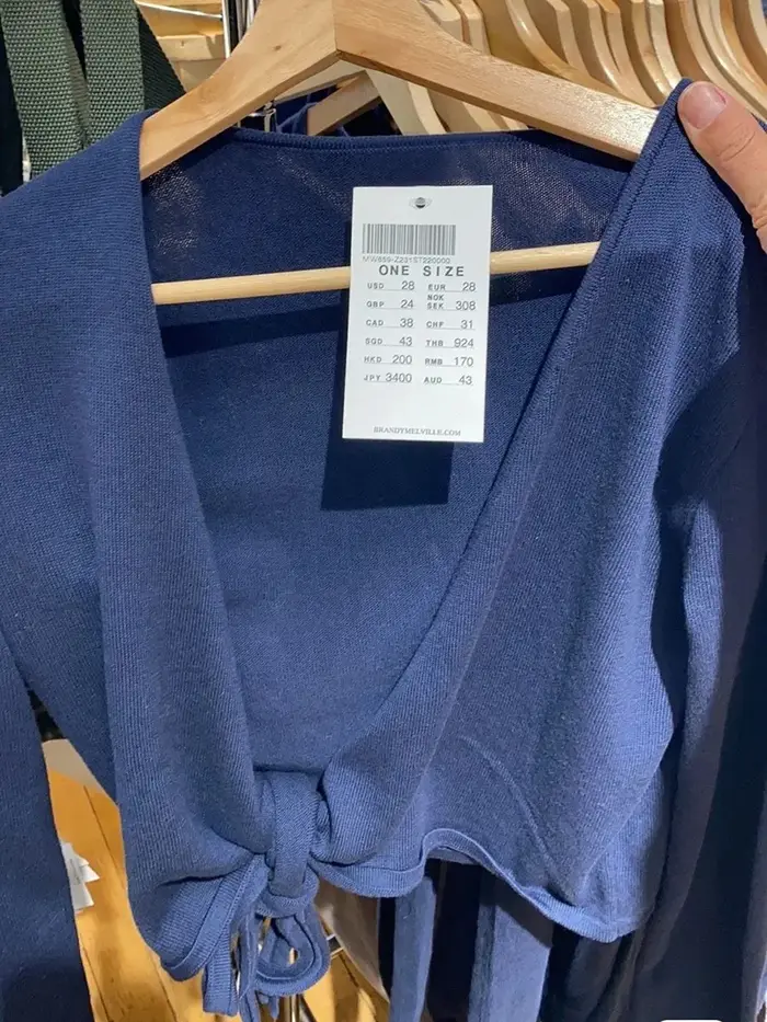 T-shirt à manches longues tricoté à lacets pour femme