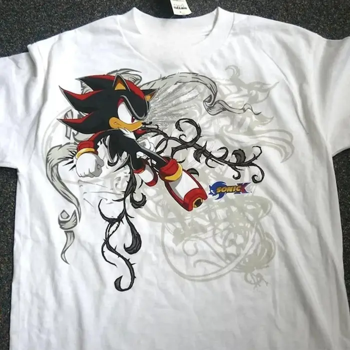 T-shirt à imprimé floral, doux, respirant, décontracté, confortable, unisexe, style anime, imprimé g