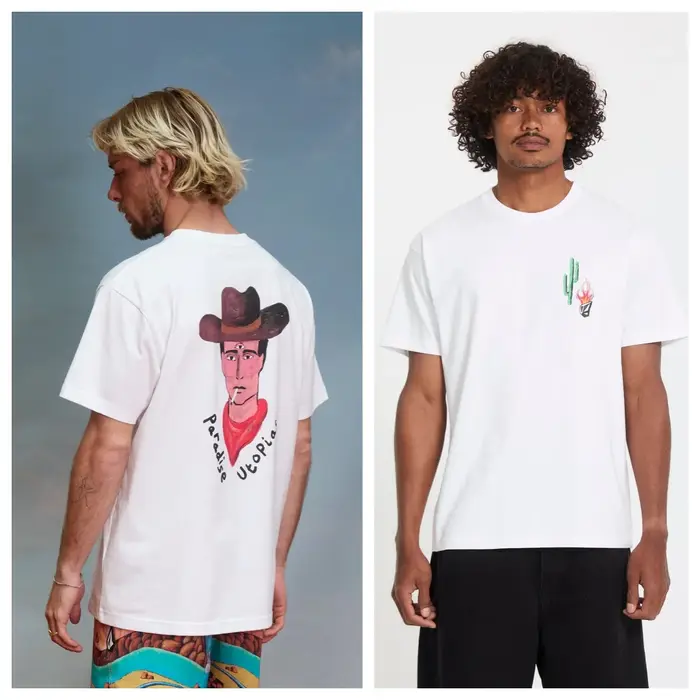 T-shirt graphique unisexe en coton 100% à col rond