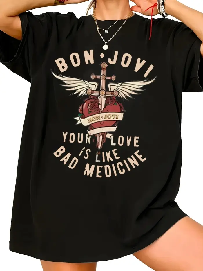 T-shirt à imprimé graphique pour femmes