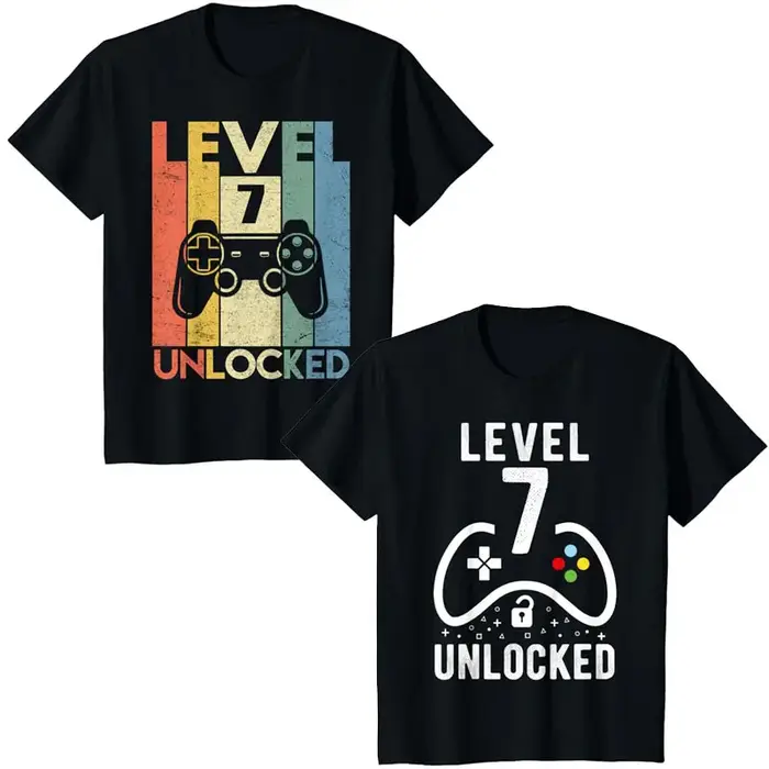 T-shirt graphique de jeu vidéo débloqué pour garçons