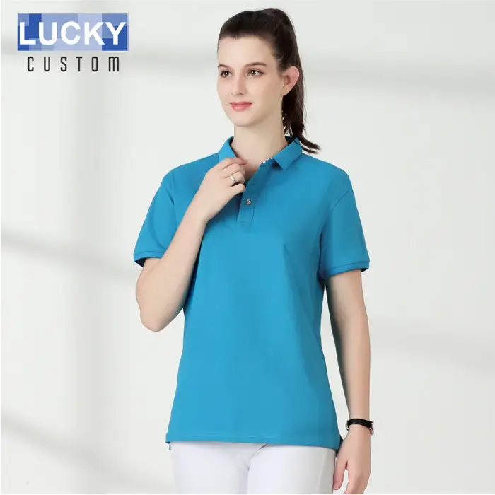 Polo à Manches Courtes en Coton pour Femme