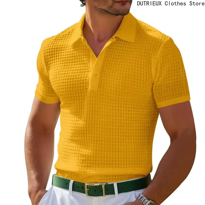 Polo de sport à boutons pour hommes