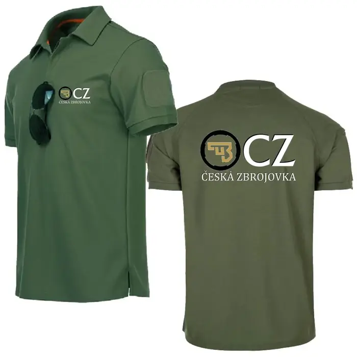 Polos pour hommes Style militaire T-Shirts respirant armée Combat tactique t-shirt CZ Ceska Zbrojovka armes à feu