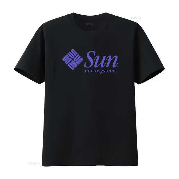 T-shirt blanc pour homme de Sun Microsystems avec logo imprimé