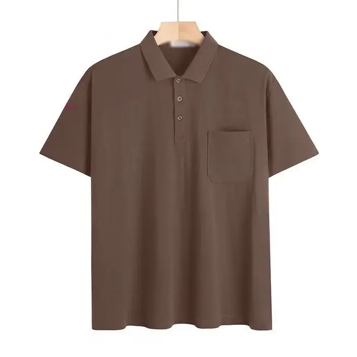 Polo gris pour homme, décontracté