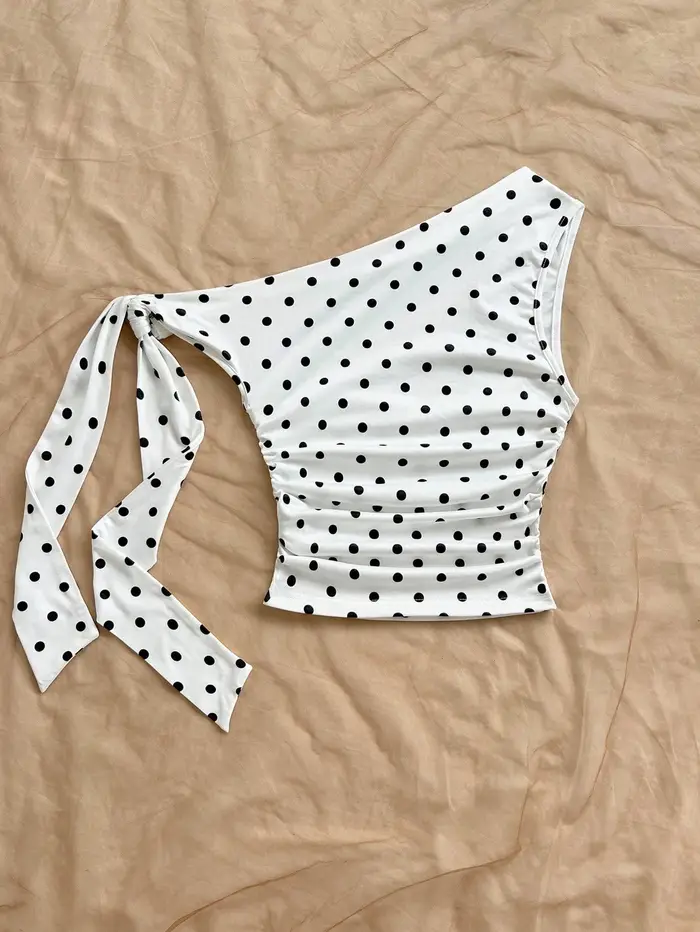 Haut court à pois pour femme