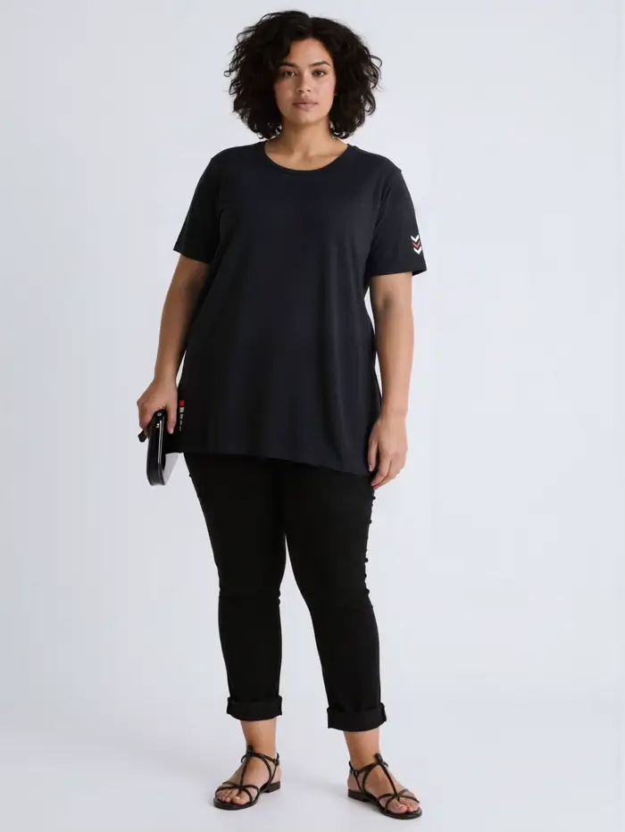 T-shirt de sport grande taille pour femmes 1XL-6XL, haut décontracté à manches courtes et col rond, 