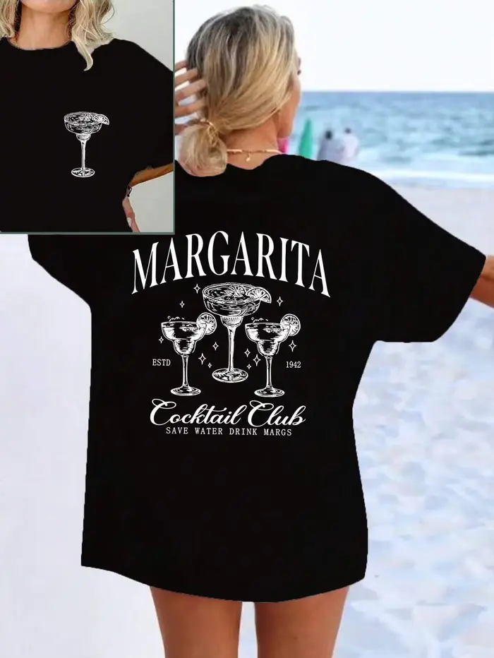 Martini Cocktail femmes T-Shirts drôles rétro alcool boisson t-shirt