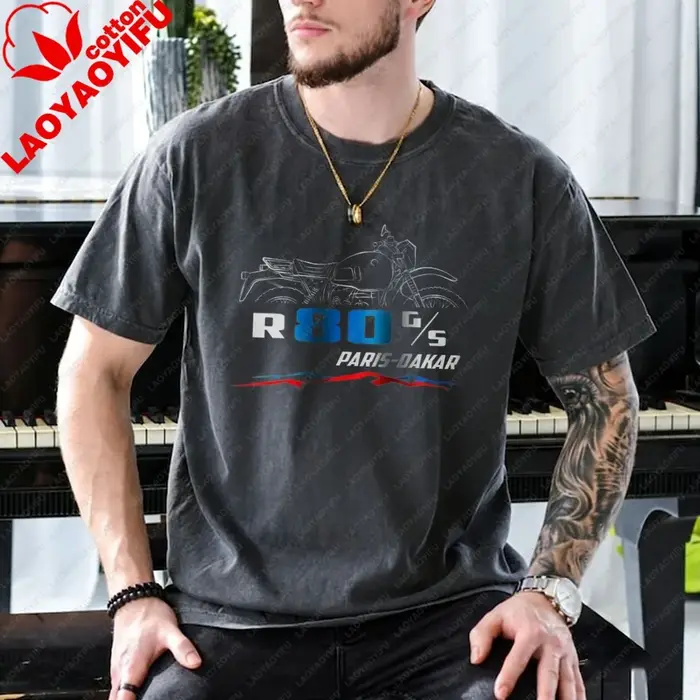 T-shirt de moto pour BMW R80G/S Paris Dakar 1984-1987