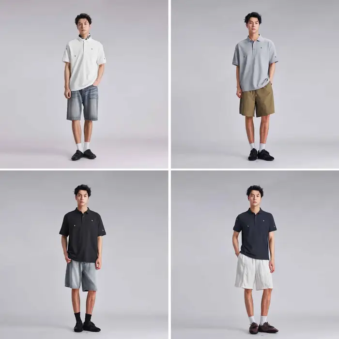 Polo pour homme avec broderie de petit logo raffiné
