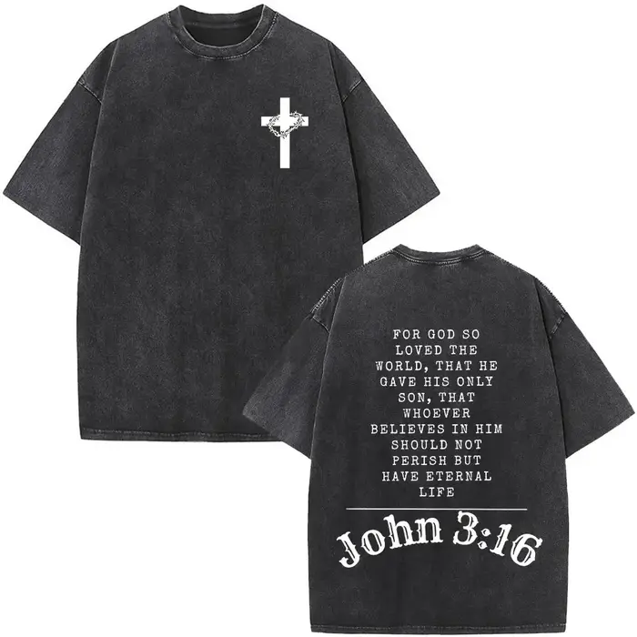 T-shirt « Faith Over Fear » avec verset biblique pour hommes et femmes, style chrétien Jésus, vintag