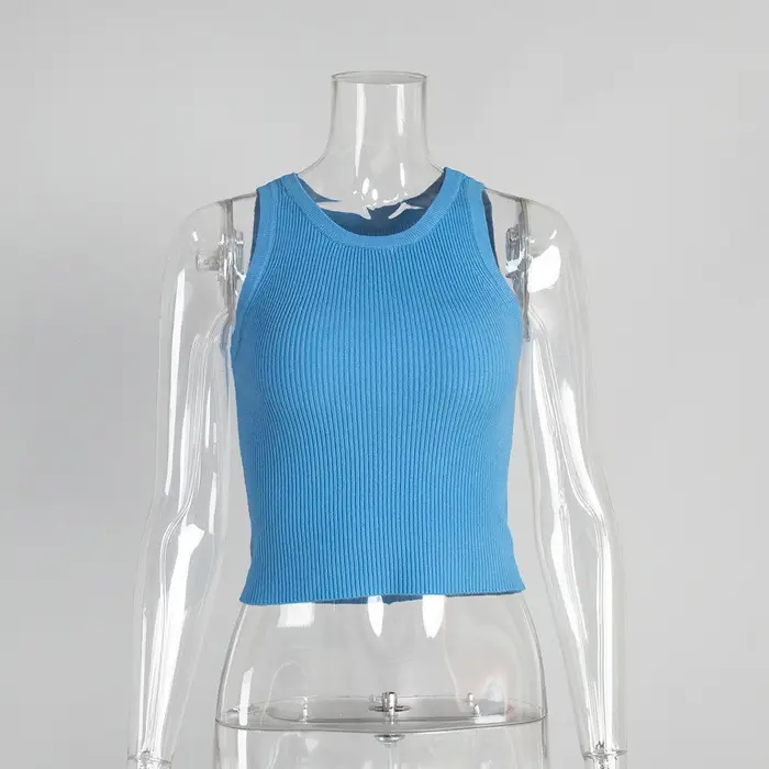 Nouveaux débardeurs tricotés d'été pour femmes
