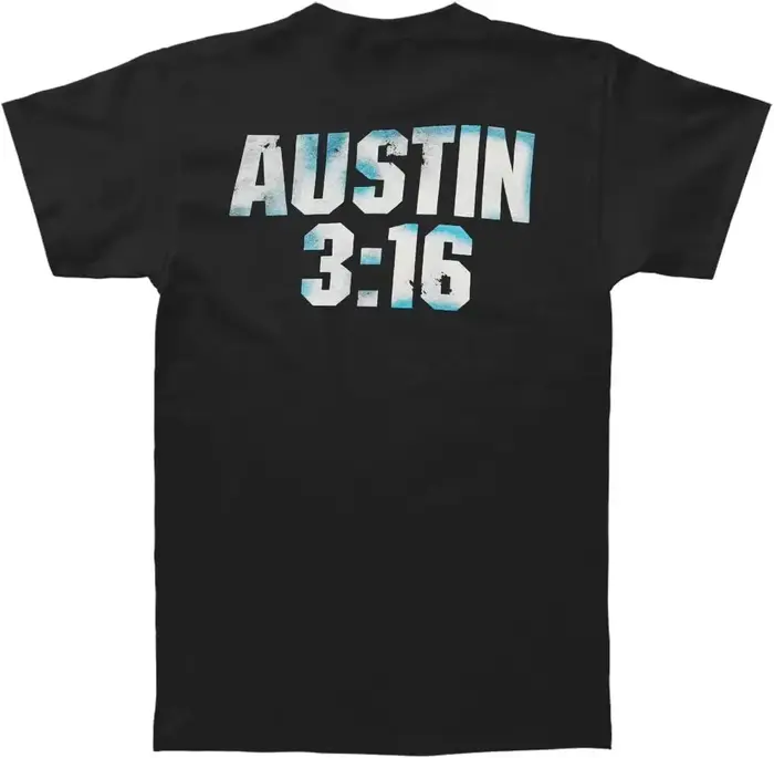 T-shirt Stone Cold Steve og Skull pour homme, 3 po, 16 po, devant et dos
