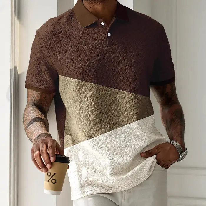 Nouveau polo à manches courtes pour homme