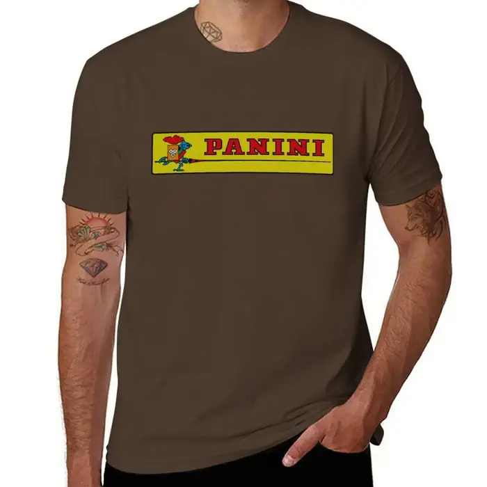 T-Shirt Blanc avec Logo Panini pour Homme