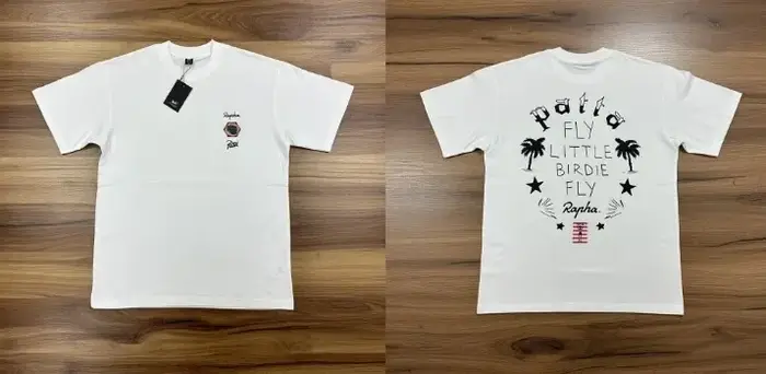 Nouveauté T-shirt Patta Style Streetwear Américain avec Imprimé Palmiers et Étoiles Hauts à Manches 