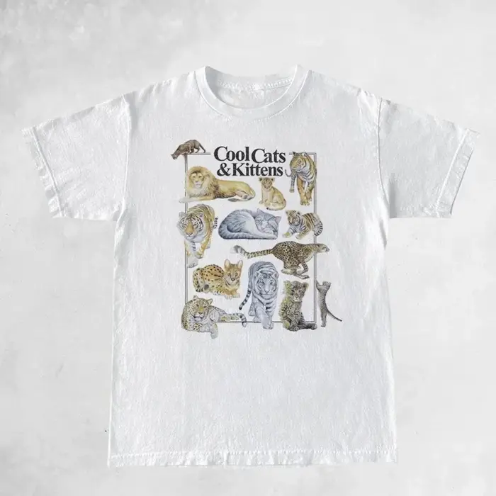 T-shirt graphique unisexe Chats and Kittens