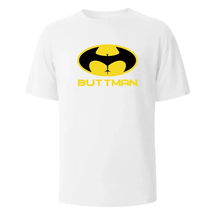 T-shirt imprimé Buttman pour hommes et femmes