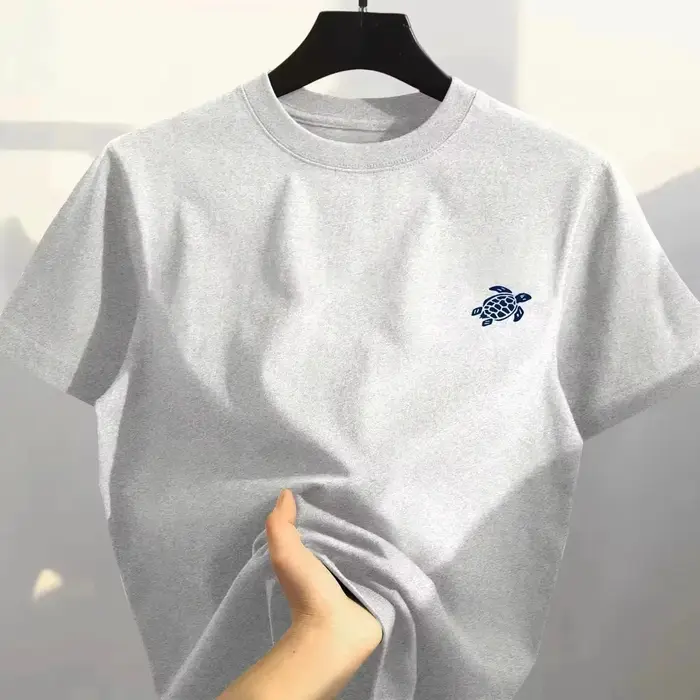 T-shirt décontracté unisexe en coton respirant et confortable de haute qualité