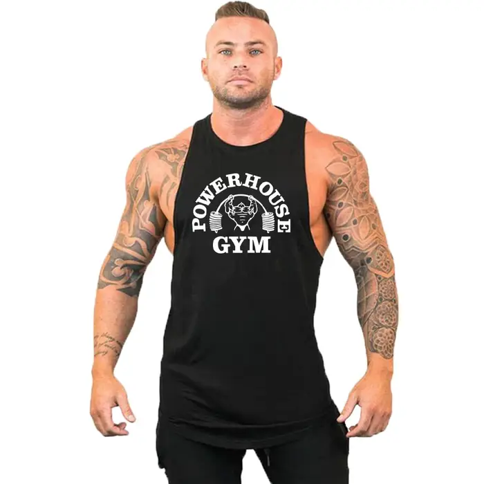 Haut de sport hommes chemise homme Fitness vêtements pour hommes gilet Singlets T-shirts vêtements m