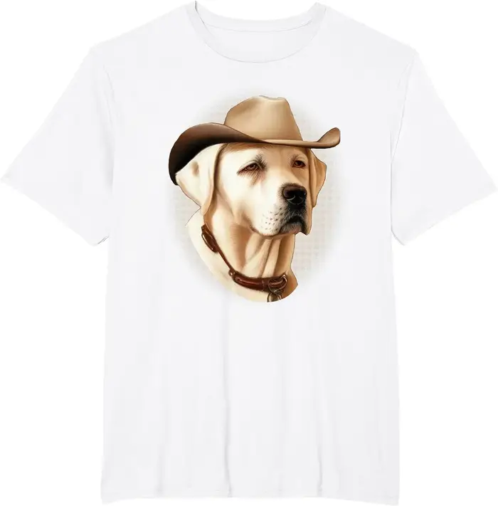 T-shirt de cow-boy Sherif pour chien de labrador retriever