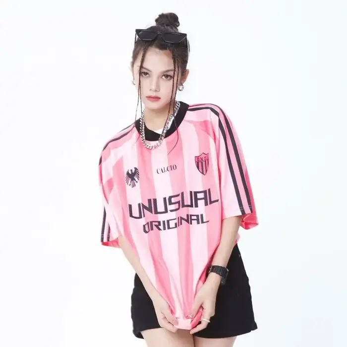 T-shirt de Basket-ball Rose à Manches Courtes pour Femme