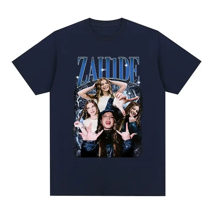 Zahide Merch T-shirt imprimé graphique hommes femmes mode Hip Hop T-shirts coton décontracté surdimensionné à manches