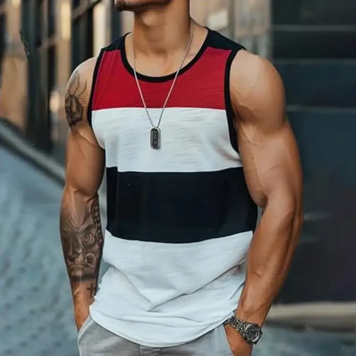 Débardeur Vintage rayé pour hommes
