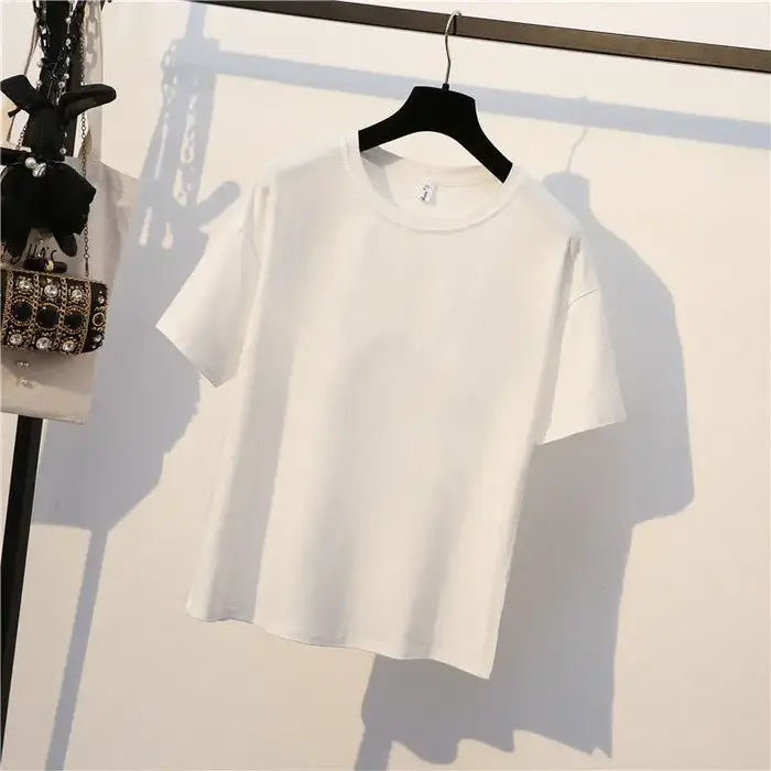 T-shirt tricoté pour femmes, broderie de fleurs d'été, vêtements de luxe de styliste, hauts Slim, T-