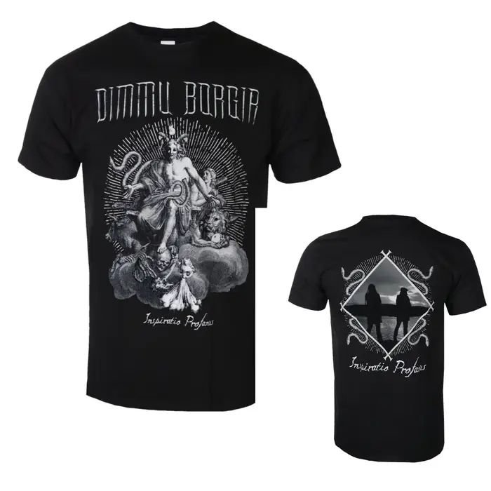 T-shirt en coton avec image Dimmu Borgir, unisexe, manches courtes, marque de mode, luxe, décontract