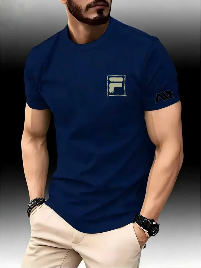 Nouveau T-shirt de sport imprimé pour homme