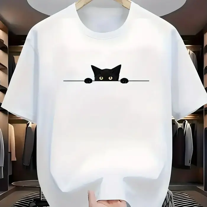 T-shirt à col rond pour hommes