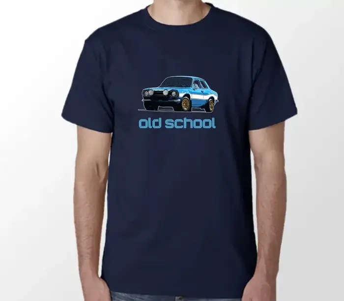 T-shirt Homme Coton Été Unique Streetwear Marque Classique Rétro Vintage WRC Voiture Rare Mk1 Mk2 Rs Mexico