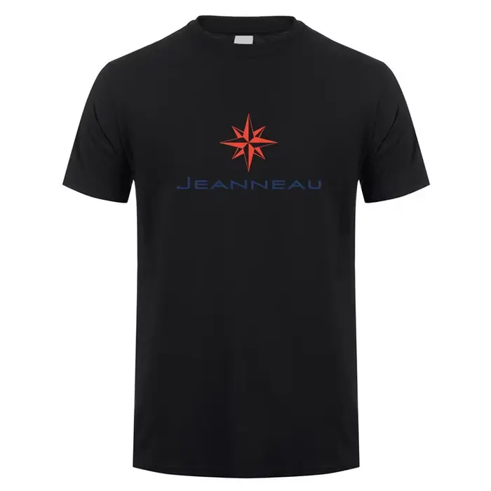 Jeanneau t-shirt été hommes coton à manches courtes T-shirts