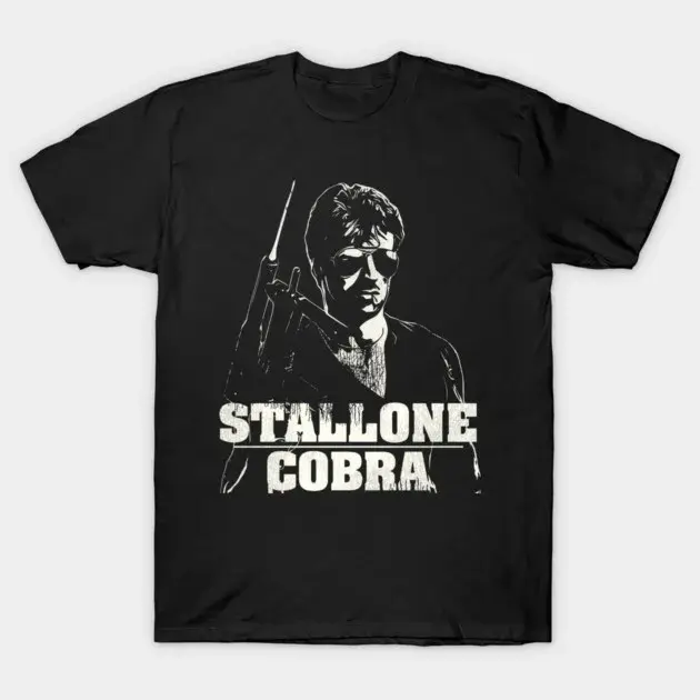 Nouveau style été 2026 : T-shirt imprimé col rond unisexe Sylvester Stallone