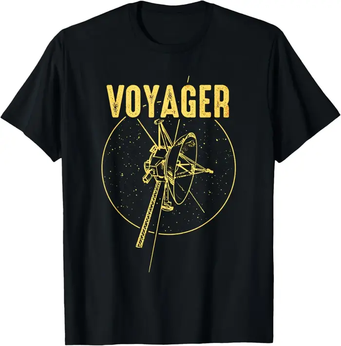 Voyager 1 & 2 sonde spatiale système solaire astronomie vol spatial T-Shirt drôle respirant et confortable t-shirts graphiques