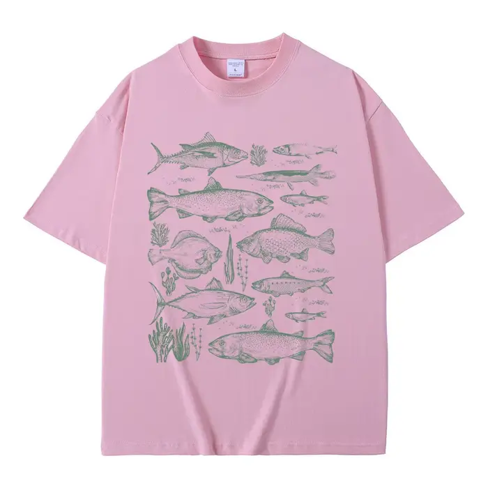 Poisson tatouage Style T-shirt pêche drôle Meme graphique T-shirts hommes décontracté coton Vintage à manches courtes