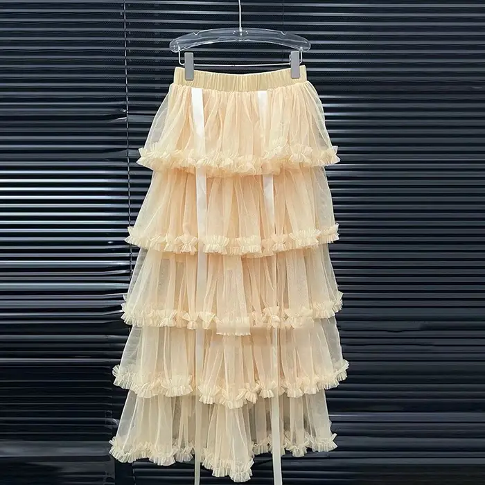 KUCLUT 2026 Nouvelle Collection Été – Débardeur sans Manches Style Vacances à la Plage avec Nœud pour Femme et Jupe Mi-longue à Taille Élastique 1A3138