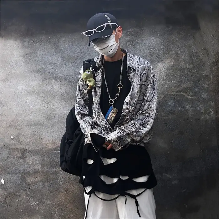 Débardeur d'été déchiré style punk hip-hop vintage pour hommes et femmes