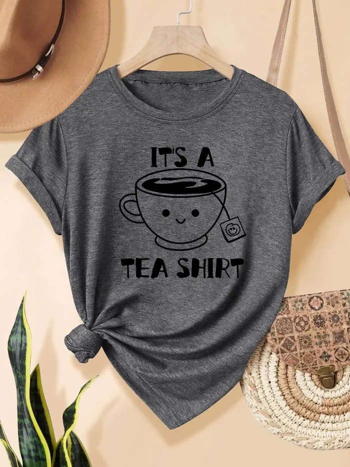It's A Tea Shirt T-shirt pour femme - Motif avec jeu de mots mignon